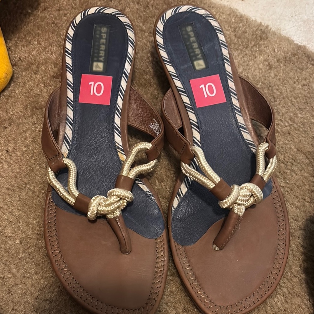 Sperry Brown Nautical Sandals
